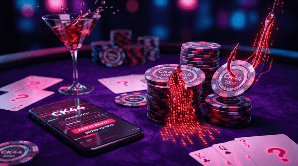 CK44 security alert phishing hook stealing casino chips and fake CK44 login Bangladesh 2026