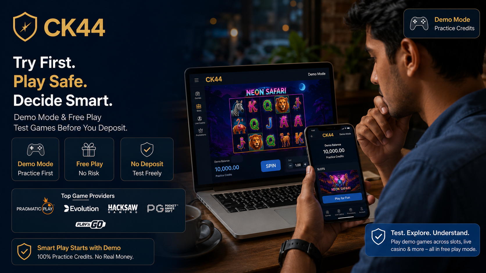 CK44 demo mode Bangladesh - honest guide to free play and no-account testing