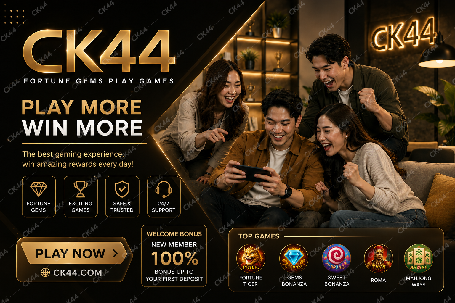 CK44 Fortune Gems JILI slot Bangladesh guide covering the multiplier feature, gameplay, RTP and safer limits