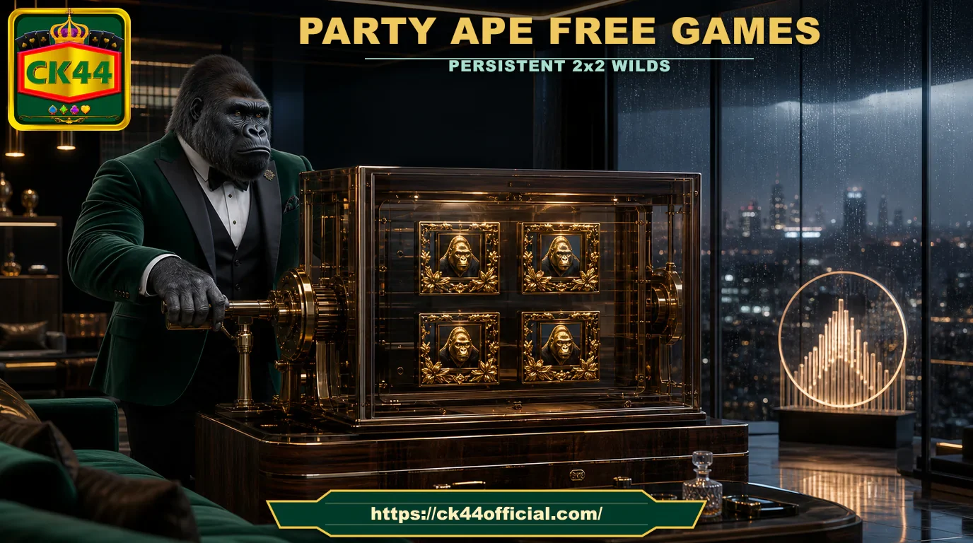 CK44 Party Ape free games persistent 2x2 Wild guide